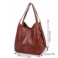 thumbnail image 4 of YIEMEEN Large Capacity Tote Bag for Women Soft PU Leather-Shoulder Bags Retro Hand Bags, 4 of 21