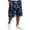 Blue, variant on Delconic Men Tree Camo Quick Dry Knee Length Casual Cargo Shorts Elastic Drawstring Waist Side Pockets Loose Fit Short Pants For Summer Hunting Fishing Hiking Daily Outdoor Travel Wear Yellow L