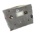 thumbnail image 2 of Canvas Makeup Bag Toiletry Pouch Canvas Portable Cat Embroidery Zipper Closure Canvas Toiletry Pouch for Travel, 2 of 8