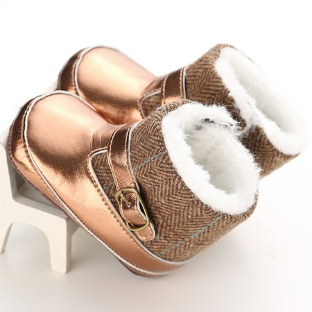 

Toddler Girls & Boys Fleece Boots For Winter New