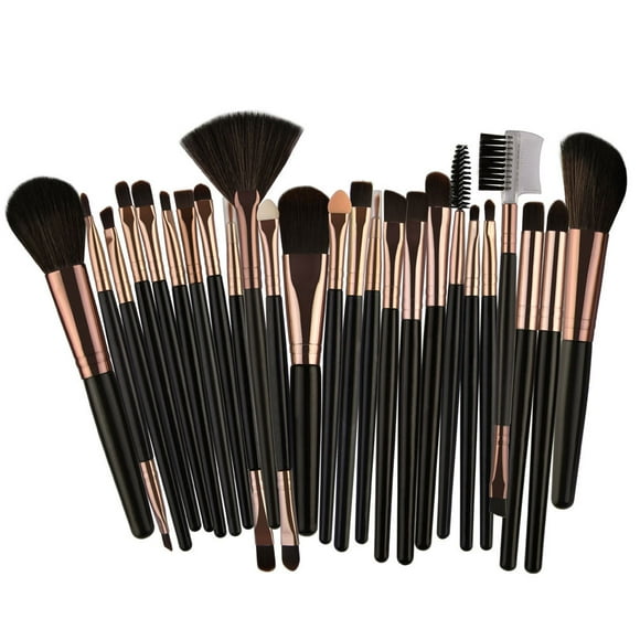 Set of 25 PCS Makeup Brush Kit for Foundation Liquid Cream Blending Powder Eyeshadow Blush Cosmetics Concealer Brushes with Soft & Dense Bristles