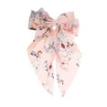 thumbnail image 4 of Unique Bargains 1 Pc Bow Flower Ribbon Hair Clips Pink, 4 of 5