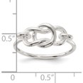 thumbnail image 5 of Sterling Silver Polished Fancy Knot Ringsize 7 - Jbsp, 5 of 5