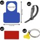 thumbnail image 2 of Soporte para manguera de piscina ZHCH Paquete de 2 azul accesorios antipinchazos antidesgarros, 2 of 5