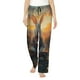 thumbnail image 1 of Fotbe Flower Meditating Rabbit Pantalones de Pijama para Mujer, Pantalones de Dormir, Pantalones Pj con Cordón y Bolsillos-Small, 1 of 6