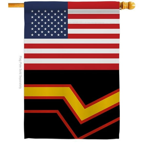 Americana Home & Garden H148047-BO US Rubber Pride Support 28 x 40 in. Double-Sided Decorative Vertical House Flags for Decoration Banner Garden Yard Gift