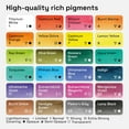 thumbnail image 5 of ARTISTRO x HANNAH M.P Professional Watercolor Paint Set Limited Edition with 24 colors in Bamboo Wooden Box (6ml XL Pans) - 2 Brushes, Watercolor Paper, Mixing Tray - Watercolor Set for Professionals, 5 of 5