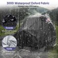 thumbnail image 3 of Funda UTV NEVERLAND para 2 plazas, impermeable al aire libre, con bandera estadounidense, 3 of 8