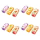 thumbnail image 1 of 12 piezas Erase de lápiz de dibujos animados chicle creativo de fruta colorida para niños dulces bolsas de fiesta drawing pintura existencias, 1 of 9