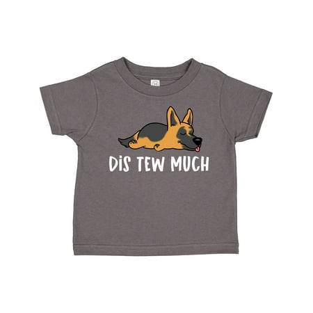 

Inktastic Napping Dis Tew Much German Shepherd Gift Toddler Boy or Toddler Girl T-Shirt