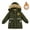 Green, variant on Girls Down Winter Jacket Womens Down Jacket with Hood North Face Boys Winter Thick Fashion Padded Jacket Long Children's Winter Coat Boys And Girls Warm New