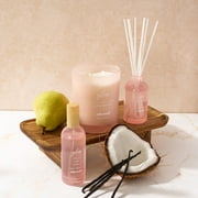 (4 pack) Allswell Glow (Vanilla + Pear + Coconut) Scented 2-Wick Spa Jar Candle 15oz.