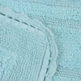 thumbnail image 3 of Home Weavers Inc Home Weavers Casual Elegence Bathmat Absorbent Cotton Machine Washable, Reversible Bath Rug Aqua 20"x20", 3 of 5
