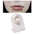 thumbnail image 3 of Modelo de lengua de boca de silicona suave con soporte de exhibición, pantallas de parte del cuerpo de simulación, herramienta de práctica de Blanco Sunnimix Boca lenguas Mostrar, 3 of 8