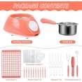 thumbnail image 2 of Fondue Set Electric Pot Chocolate Melting Pot Gift Set Candy Making or Fondue Fountain Kit with DIY Mold and Accessories for Candy Chocolate Milk Cheese Candy, Present for Her (Single Pot), 2 of 8