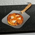 thumbnail image 6 of Old Stone 12X14-Inch Pizza Peel With Collapsible Wooden Handle, Silver, 6 of 6
