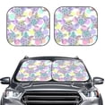 thumbnail image 2 of Haiem Sea Turtles Car Windshield Sun Shade (2 Pieces) Foldable Windshield Sun Shade Car Accessories for Truck SUV Pickup-Large, 2 of 7