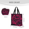 thumbnail image 2 of Single Shoulder Bag Convenience Bag 19.6×15.7×5.9in Light And Weight-Free Main Pocket Large Portable And Single Shoulder Back Darkmagenta Geometric Patterns_1, 2 of 7