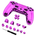 thumbnail image 1 of Juego de controlador enchapado completo, parachoques, gatillos, Dpad LB RB LT RT, reemplazo de destornillador de caja para controlador PS4, 1 of 2