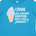 thumbnail image 4 of Inktastic I Make Ice Cream Disappear What's Your Power Boys or Girls Toddler T-Shirt, 4 of 5
