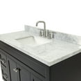thumbnail image 6 of Ariel Hamlet 49 In. Rectangle Sink Vanity With Carrara White Countertop In Black, 6 of 10