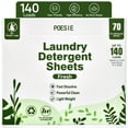 thumbnail image 3 of (4 pack) Poesie Laundry Detergent Sheets, Fresh, 140 Loads, 1 Pack of 70, 3 of 12