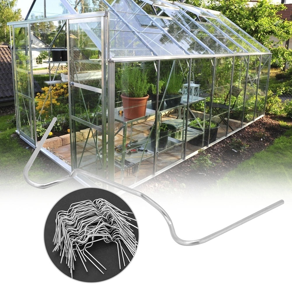 LYUMO 50pcs Thick Greenhouse Glazing Clips Tool W Spring Buckle lyumo-50pcs-thick-greenhouse-glazing-clips-tool-w-spring-buckle