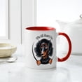 thumbnail image 4 of CafePress - Dachshund Longhair B/T IAAM Mug - 11 oz Ceramic Mug - Novelty Coffee Tea Cup, 4 of 4