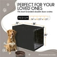 thumbnail image 6 of NEH Dog Crate Cover, Waterproof Crate Cover Outdoor Indoor, Medium Dog Crate Cover, Universal Fit Wire Crate Cover, Breathable Privacy Kennel Cover - Fits Pet Crates 36"L x 23"W x 25"H, 6 of 9