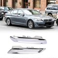 thumbnail image 2 of Car Front Left & Right Chrome Fender Trim Molding For-BMW F10 F11 528I 535I 51137336645 51137336646, 2 of 5
