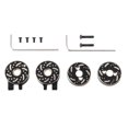 thumbnail image 1 of 4pcs Brass Steering Block Steering Knuckle Rear Axle Counterweight For Trx4m 1/18 Rc Crawler Car Up, 1 of 5
