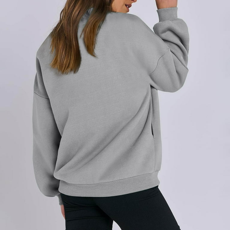 kamemir Sweatshirts for Women Zipper Front Oversized Zip Up