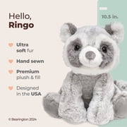 Bearington Ringo Plush Raccoon Stuffed Animal, 10.5 Inch, For Ages 1-14
