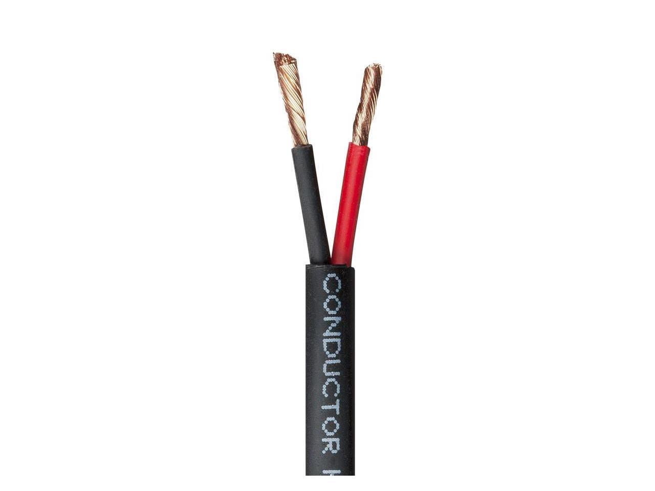 Monoprice Speaker Wire, CMP Rated, 2-Conductor, 14AWG, 250ft, Black