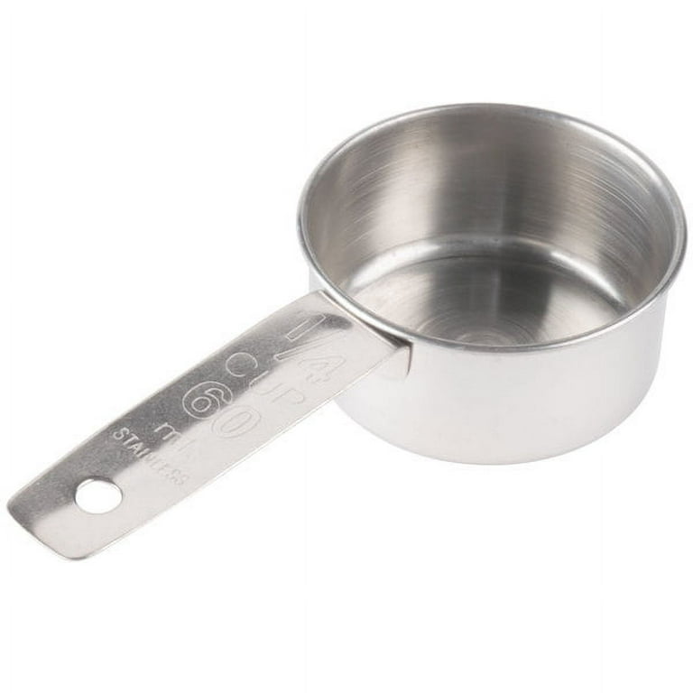 American Metalcraft MCL125 1 1/4 Cup Stainless Steel Measuring Cup with  Wire Handle