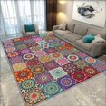 thumbnail image 2 of Multicolor Bohemian Mandala Pattern Area Rug, 2 of 6