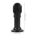 thumbnail image 2 of OUNONA Black Stainless Steel Bathroom Partition Brackets, 4-Piece Set, and Easy to Install Hardware, 2 of 7