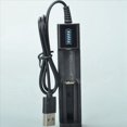 thumbnail image 2 of 3X Cargador de Batería USB 1 Ranura Cargador de Batería de Litio Recargable de Carga Rápida Universal para 18650 26650 14500 16340, 2 of 5