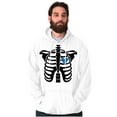thumbnail image 3 of Skeleton Rib Cage Cute Set His Hers Hoodie Hooded Sweatshirt Men Brisco Brands L, 3 of 7