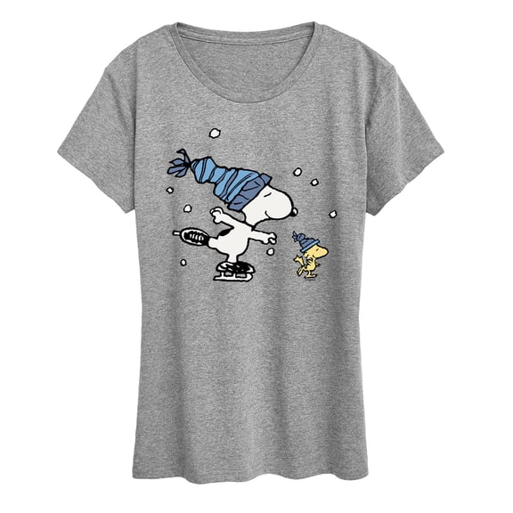 Peanuts - Sleds Skates - Women's Short Sleeve Graphic T-Shirt