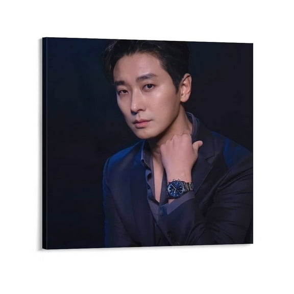 Korean Famous Actor JU JI Hoon Canvas Posters Wall Art Bedroom Office Room Decor Gift