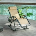 thumbnail image 2 of Outsunny Fabric Zero-Gravity Chair - Beige, 2 of 8