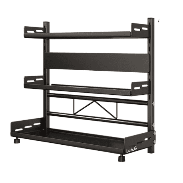 Estante De Cocina Lab.G Para Almacenar Especias Para La Nevera Negro
