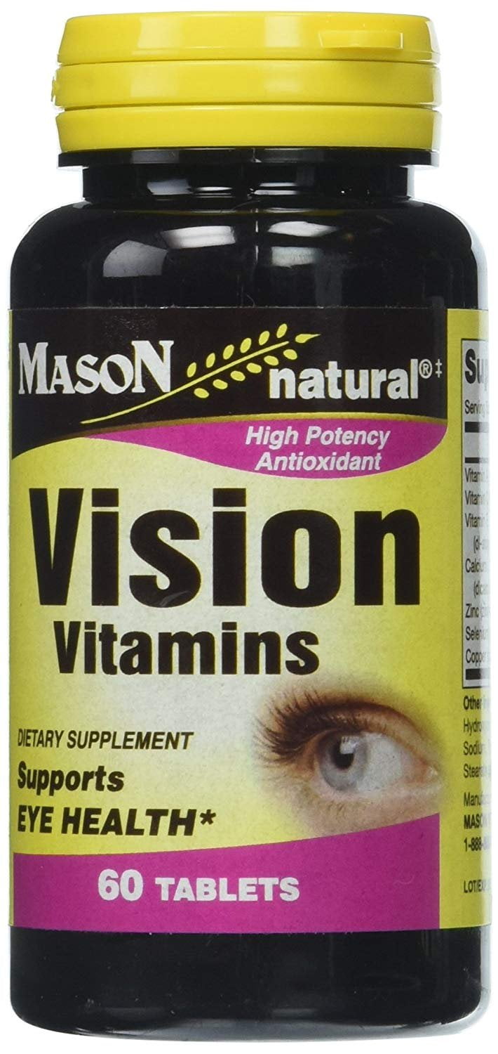 Mason Vitamins Vision Vitamins Tablets, 60 Count