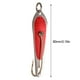 thumbnail image 2 of Gancho de lentejuelas de Metal cuchara de señuelo de pesca de 13g accesorios de pesca portátiles color rojo, 2 of 3