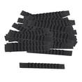 thumbnail image 1 of 100 tiras de silicona para perchas con adhesivos, color negro, 10 x 90 mm Negro 10x90mm, 1 of 9