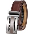 thumbnail image 1 of Marino Men’s Genuine Leather Ratchet Dress Belt with Automatic Buckle, Enclosed in an Elegant Gift Box, 1 of 4