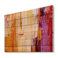 thumbnail image 2 of Designart 'Grunge Brown Abstract' Modern Print on Natural Pine Wood, 2 of 5