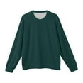 thumbnail image 6 of GrmtClth Mens Crew Neck Sweaters Big and Tall Knitted Sweaters Classic Casual Soft Comfy Long Sleeve Pullover Dark Green 3XL, 6 of 6