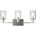 thumbnail image 3 of Costway 3-Light Wall Sconce Modern Bathroom Vanity Light Fixtures w/ Clear Glass Shade, 3 of 10